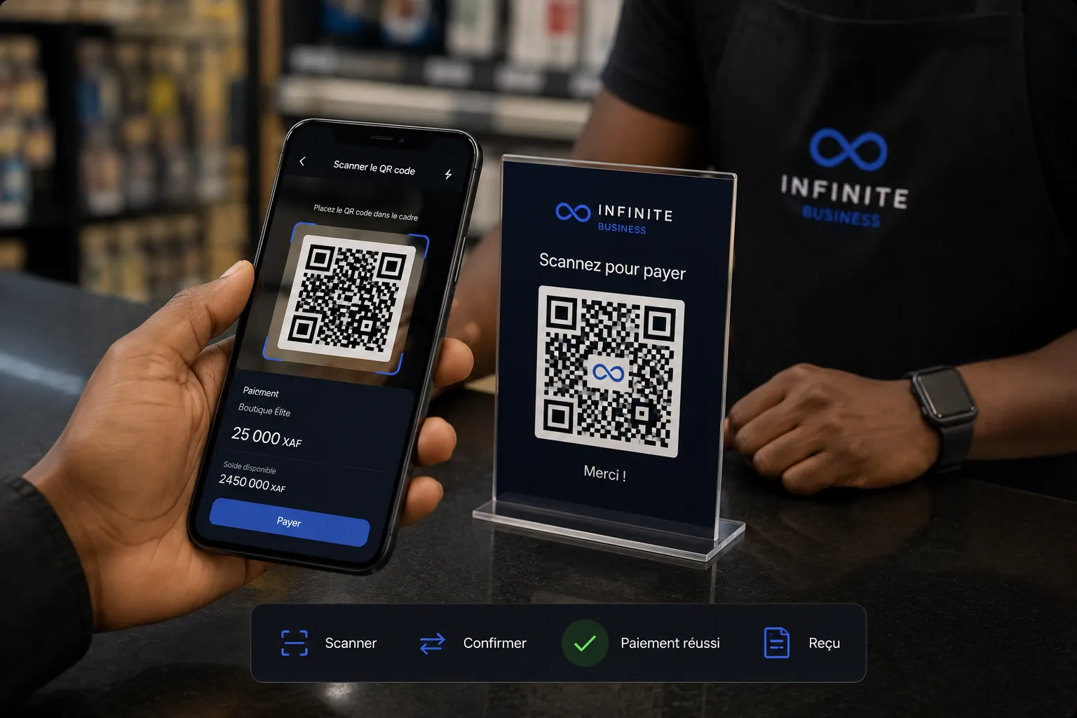 Encaissement par QR INFINITE Business
