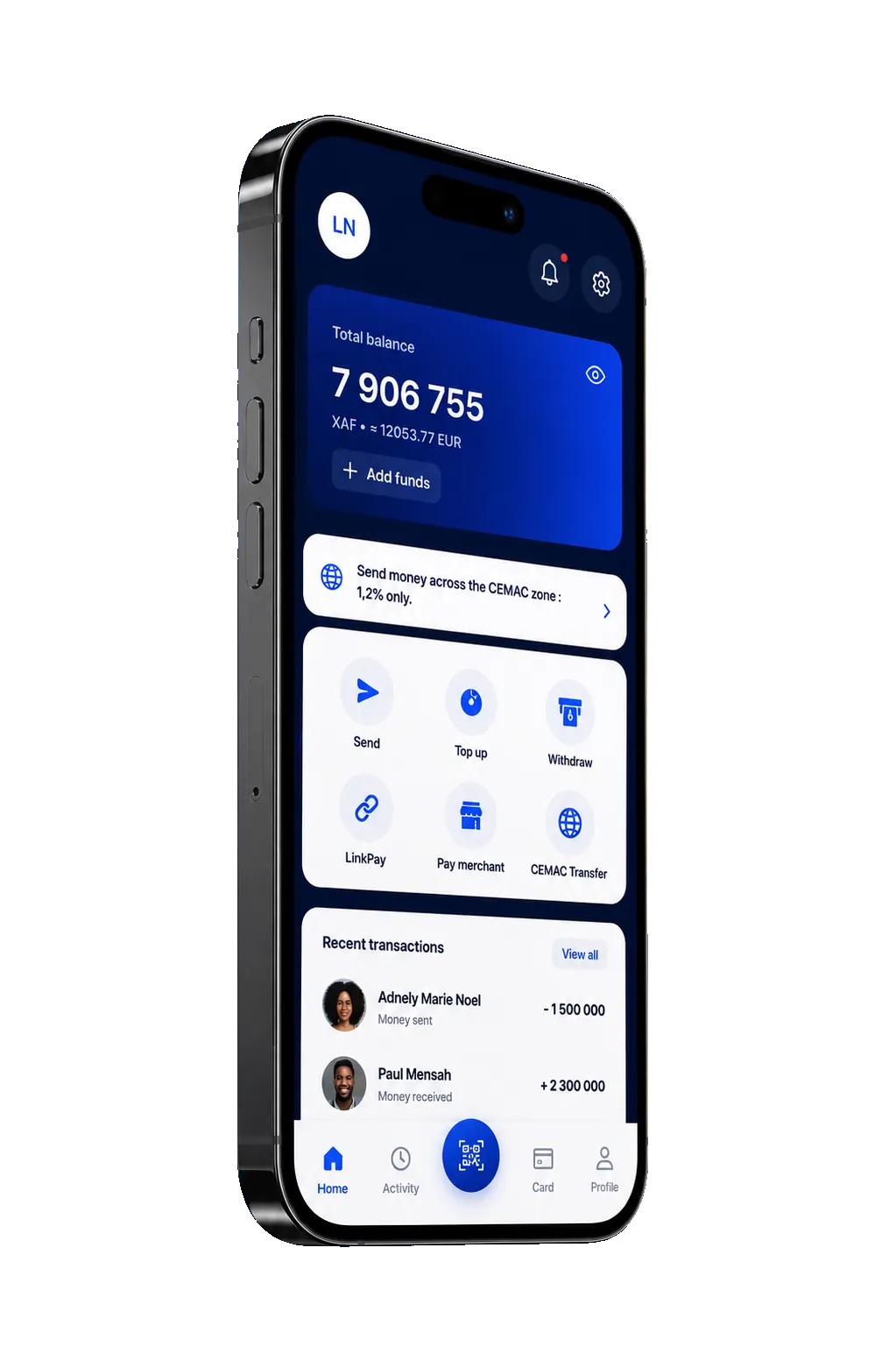 Application INFINITE sur mobile