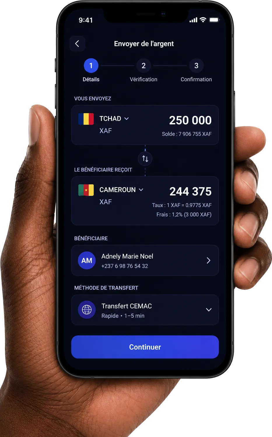Envoyez et recevez de l'argent